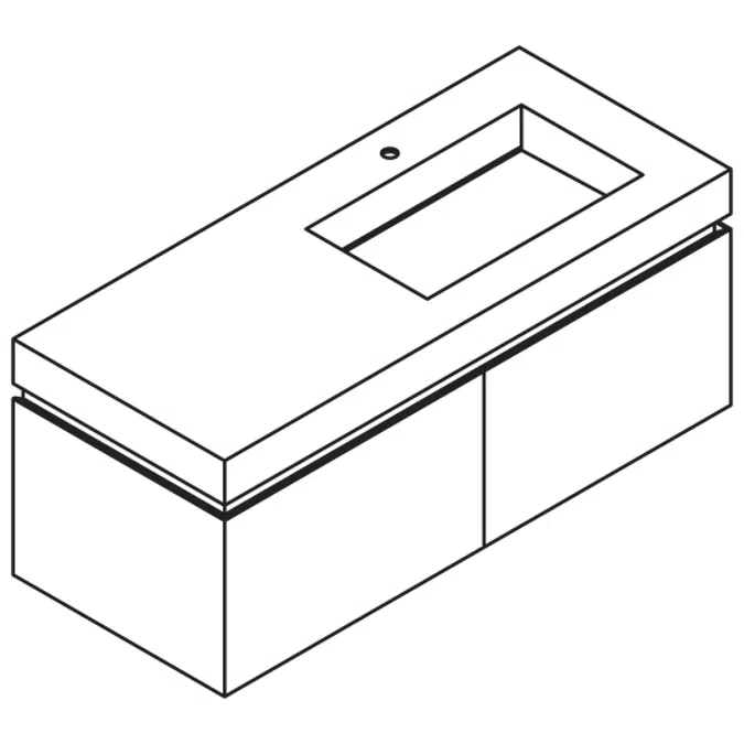 Fredom-FR120 Monoblocco con lavabo integrato