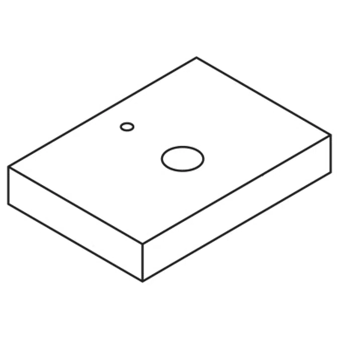 Ease ES70 - ES80 - ES90 - ES100 - ES110 - ES120 - ES130 - ES140 - ES150 Wooden box-shaped countertop