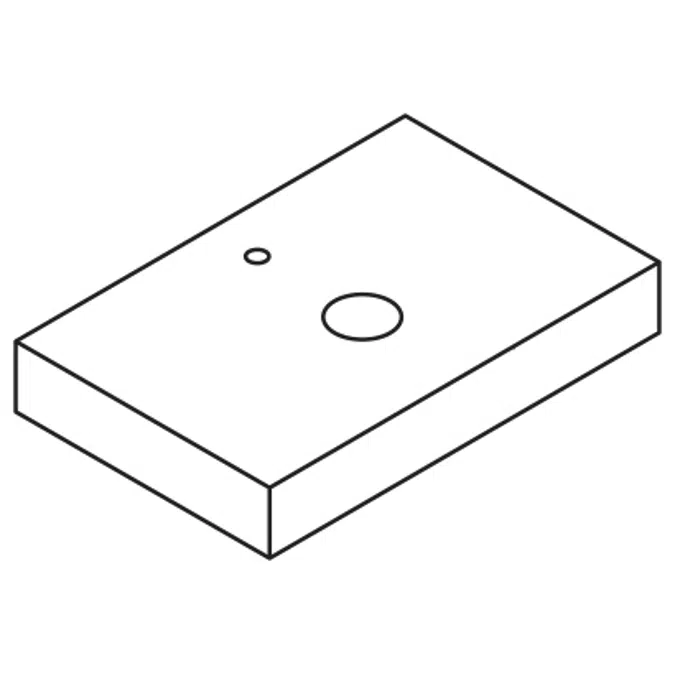 Ease ES70 - ES80 - ES90 - ES100 - ES110 - ES120 - ES130 - ES140 - ES150 Wooden box-shaped countertop