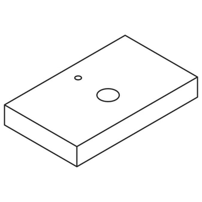 Ease ES70 - ES80 - ES90 - ES100 - ES110 - ES120 - ES130 - ES140 - ES150 Wooden box-shaped countertop