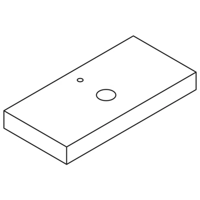 Ease ES70 - ES80 - ES90 - ES100 - ES110 - ES120 - ES130 - ES140 - ES150 Wooden box-shaped countertop