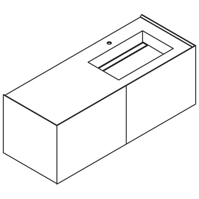 Glad-GD140 Monoblock mit integriertem Waschbecken