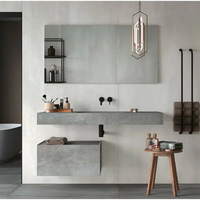 Joy-JY140T Top scatolare con lavabo integrato e base indipendente