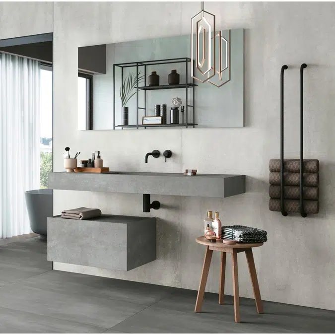 Joy-JY140T Top scatolare con lavabo integrato e base indipendente