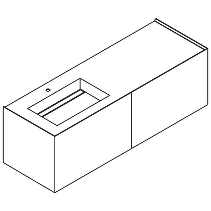 Glad-GD160 Monoblock mit integriertem Waschbecken