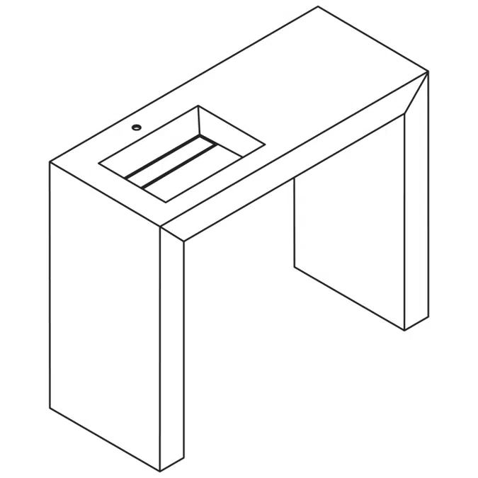 Wonder WD140 - WD140S - WD140D Console with built-in washbasin/s