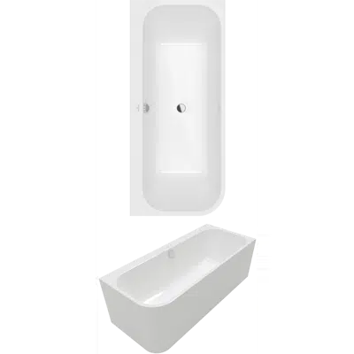 Image for Architectura Back-to-wall bath for right corner installation