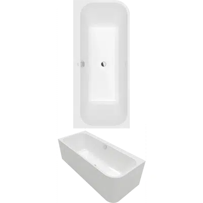 画像 Architectura Back-to-wall bath for left corner installation