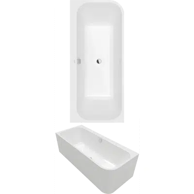 Image for Architectura Back-to-wall bath for left corner installation