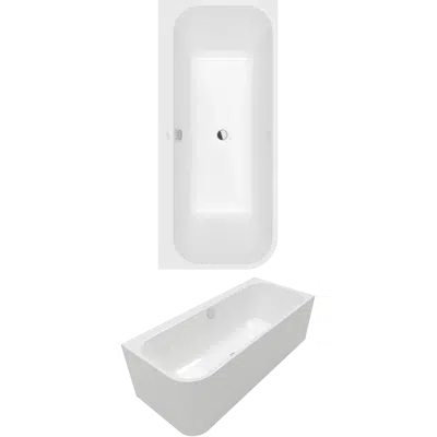 Image for Architectura Back-to-wall bath for right corner installation