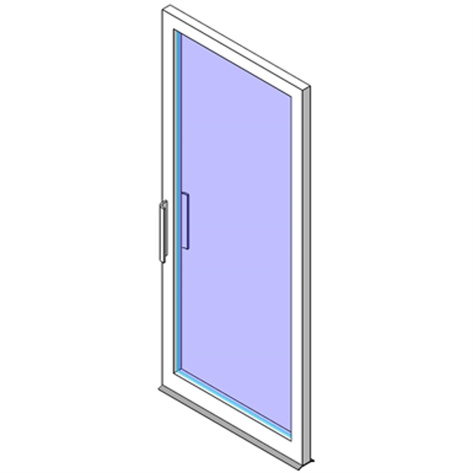 BIM objects Free download! D200 Series Narrow Stile Door, 13/4