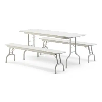 imagem para Tables and Benches with folding feet