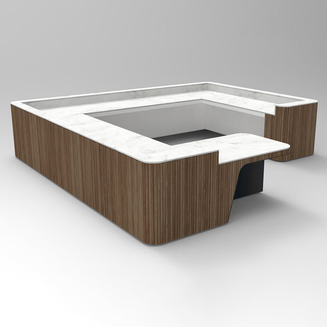 BIM objects Free download! Join Desk Wood Configuration 11 BIMobject