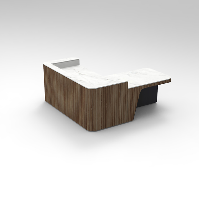 BIM objects Free download! Join Desk Wood Configuration 10 BIMobject