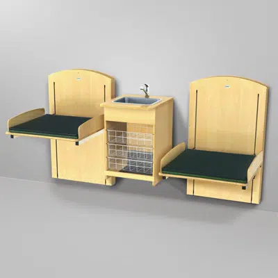 画像 Changing station, dubble working area