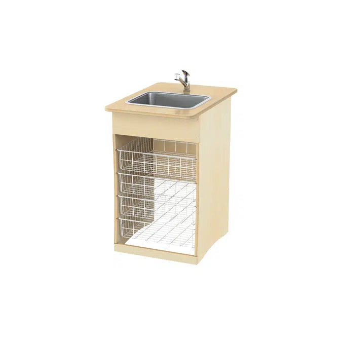 Changing station, dubble working area