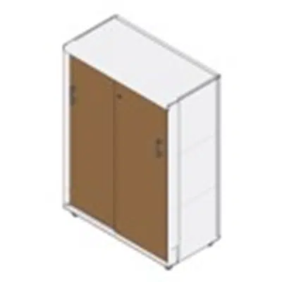 Rockworth S66 (Stack) 2-Shelf Sliding Wood Door Cabinet - 66CWS1309 이미지
