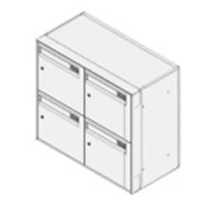 kép a termékről - Rockworth Stack (S66) 4-Drawer Double Standard Lock Personal Document Stacking Storage