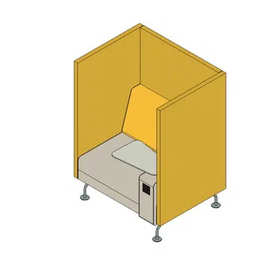 Image for Rockworth Haf 1 Private Seat Pod Steel Leg L