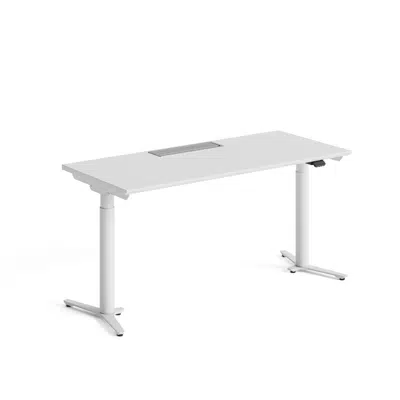 Image for Rockworth Urban SingleI Y-Leg Desk with Flipper Grommet