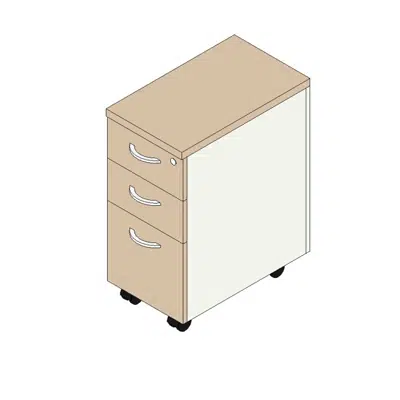 Image pour Rockworth Wooden Mobile Pedestal 295W - SPO023