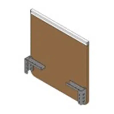 Image for Rockworth Series 45 Plus End Screen with Rail (Wooden Screen)
