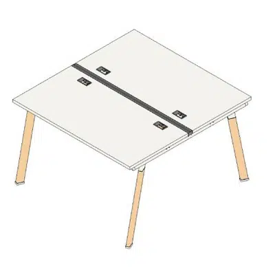 Image for Rockworth S.43 New (Leg H) Double Desk 43HDDXXXX