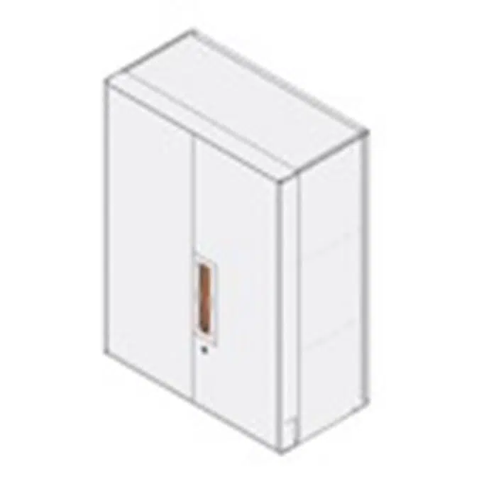 BIM objects - Free download! Rockworth S66 (Stack) 3-Shelf Swing Door ...