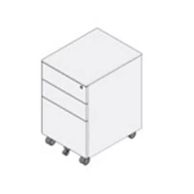 Image for Rockworth S66 (Stack) 3-Drawer Mobile Pedestal