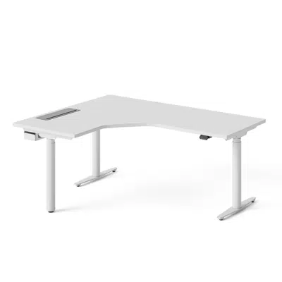 Rockworth S.40 L-Type High Adjustable Desk(R) - 40LAIF120150R için görüntü