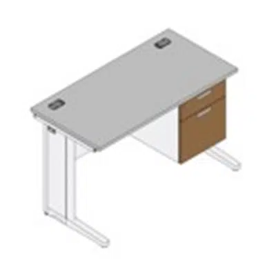 kép a termékről - Rockworth Series 45 Standard Desk with Suspended Pedestal - 45D0XXX2R