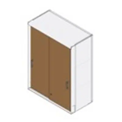 kép a termékről - Rockworth S66 (Stack) 3-Shelf Sliding Wood Door Stacking Cabinet