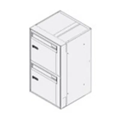 Rockworth S66 (Stack) 2-Drawer Single Numeric Lock Personal Document Stacking Storage için görüntü