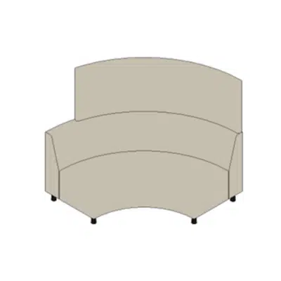 kuva kohteelle Rockworth Valo Curved Seat with Back and Indented Panel