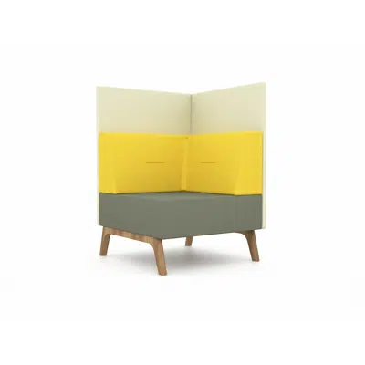 Image for Rockworth Haf Corner Seat with Mid Back for Connecting