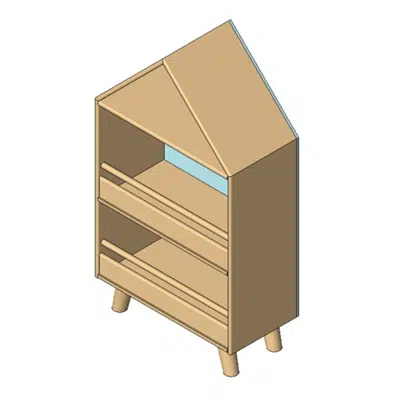 Image for Rockworth Brook Cabinet 3 Center Roof