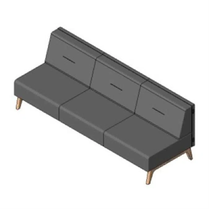 Rockworth Sofas HAF 3 Seat with Back