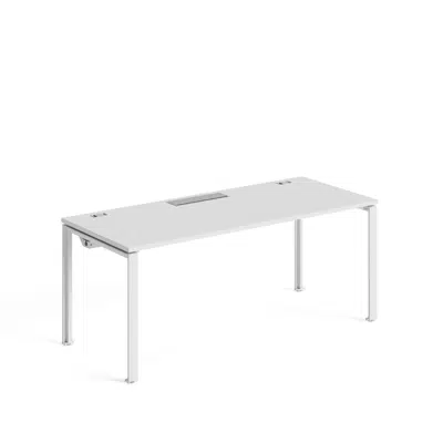 Immagine per Rockworth S.43 New (Leg A) Single Desk with Flipper Grommet 43ASDF07XX