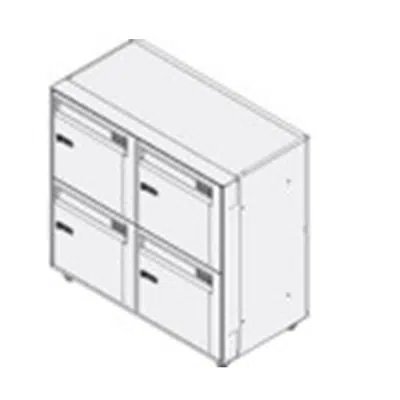 Rockworth S66 (Stack) 4-Drawer Double Numeric Lock Personal Document Storage için görüntü