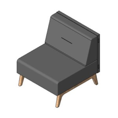 Image for Rockworth Sofas HAF 1 Seat with Back