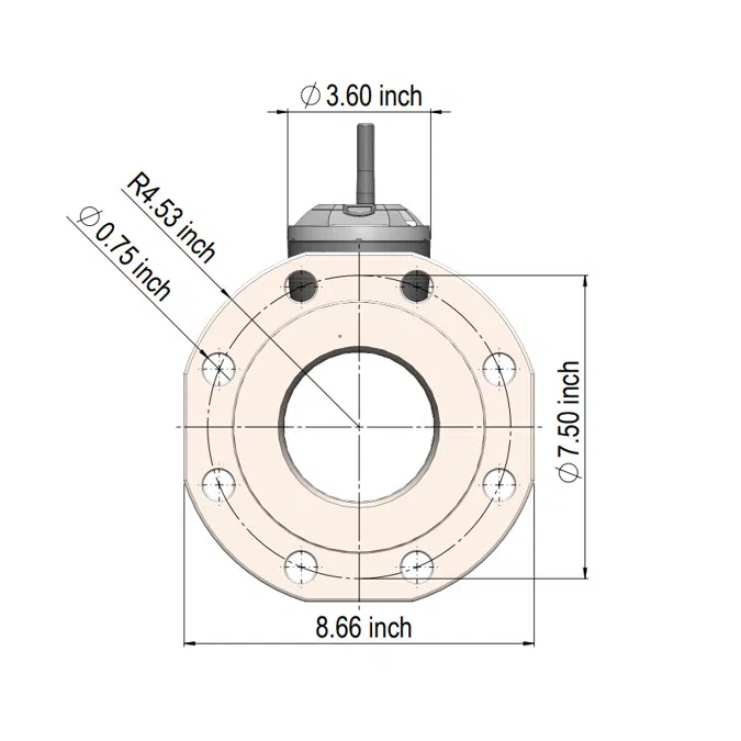 flowIQ®3200-KWM3220-US, GPM= 700,  Flanged 4" / 4” x 14”