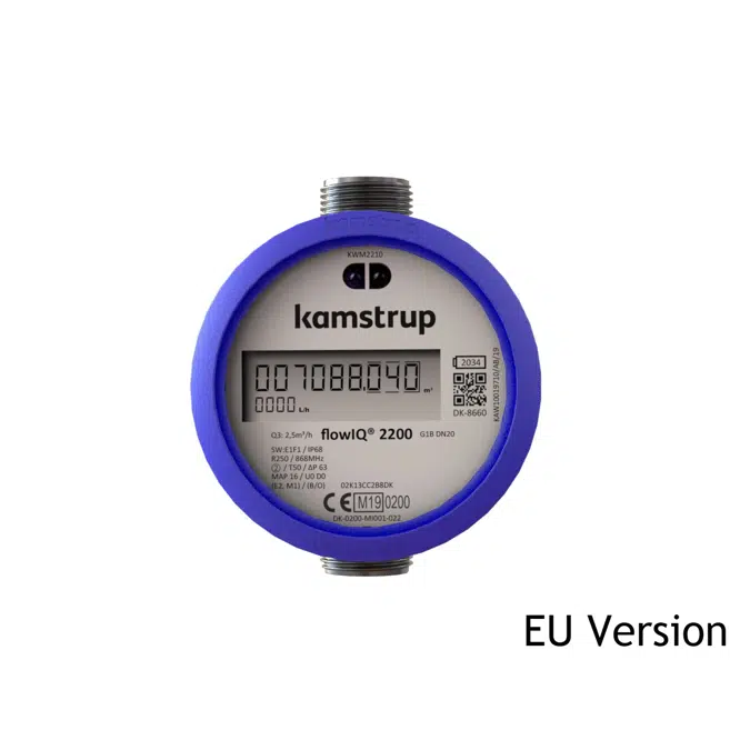 Water meter, flowIQ®2200 – KWM2210, G¾B (R½)x110 mm