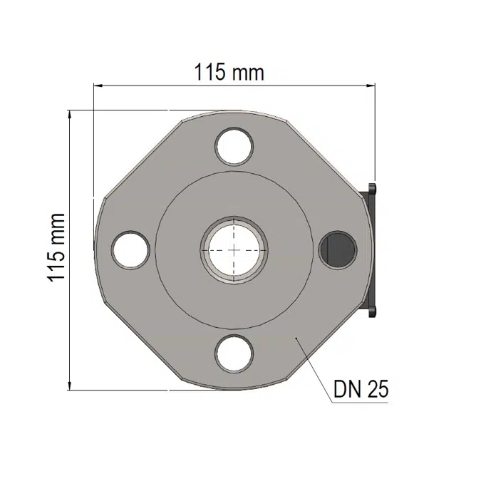 Ultrasonic Flow Sensor, ULTRAFLOW® 54, DN 25 x 260 mm 