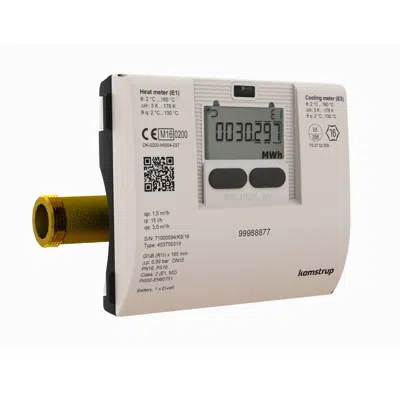 Image for Heat-, Cooling- or Heat/Cooling meter, MULTICAL® 403, G3/4B (R1/2) x 165 mm