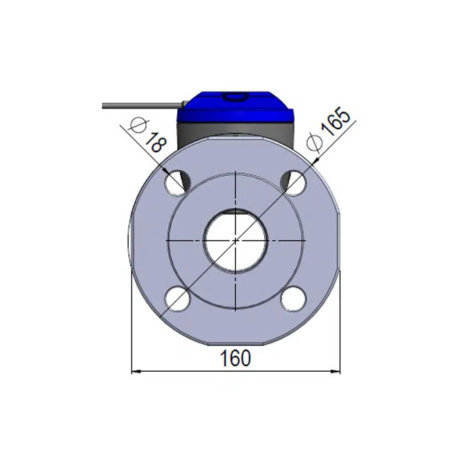 Water meter, flowIQ® 3200 – KWM3230, DN50 x 270 mm