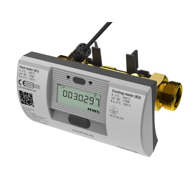 Heat-, Cooling- or Heat/Cooling meter, MULTICAL® 303, G3/4B (R1/2) x 130 mm