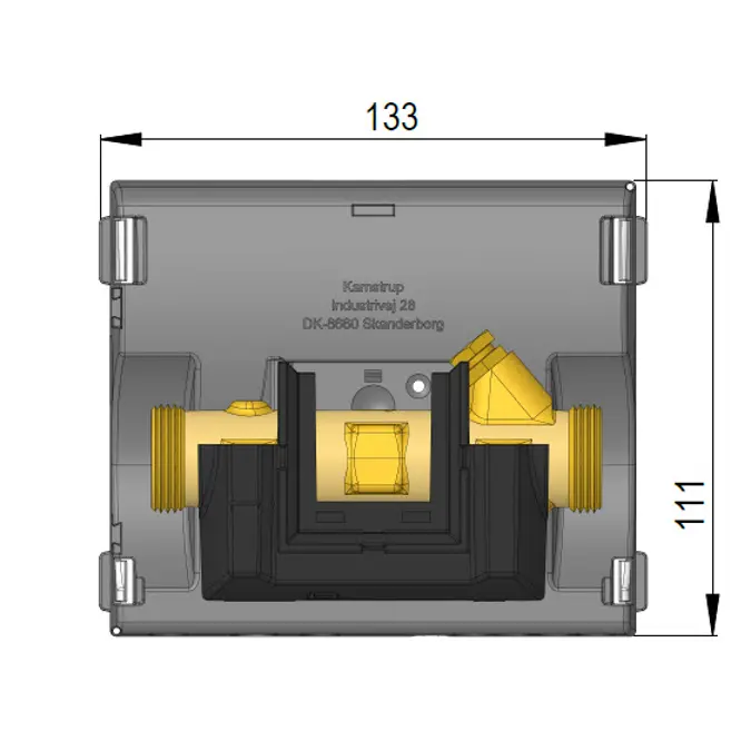 MULTICAL® 403, qp 0,6 m³/h, G¾B (R½) x 110 mm, warmtemeter, koudemeter of gecombineerde warmte-/koudemeter