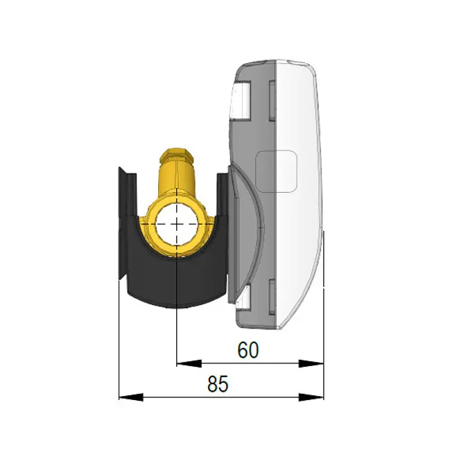 MULTICAL® 403, qp 0,6 m³/h, G¾B (R½) x 110 mm, warmtemeter, koudemeter of gecombineerde warmte-/koudemeter