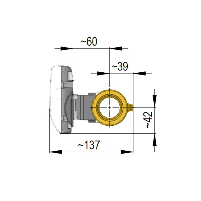 MULTICAL® 403, qp 10 m³/h, G2B (R1½) x 300 mm, heat meter, cooling meter or combined heat/cooling meter