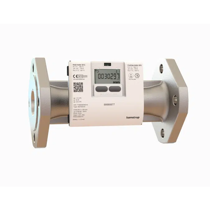 MULTICAL® 403, qp 15 m³/h, DN50 x 270 mm, compteur d'énergie calorifique, d'énergie frigorifique ou un compteur combiné de calories et de frigories